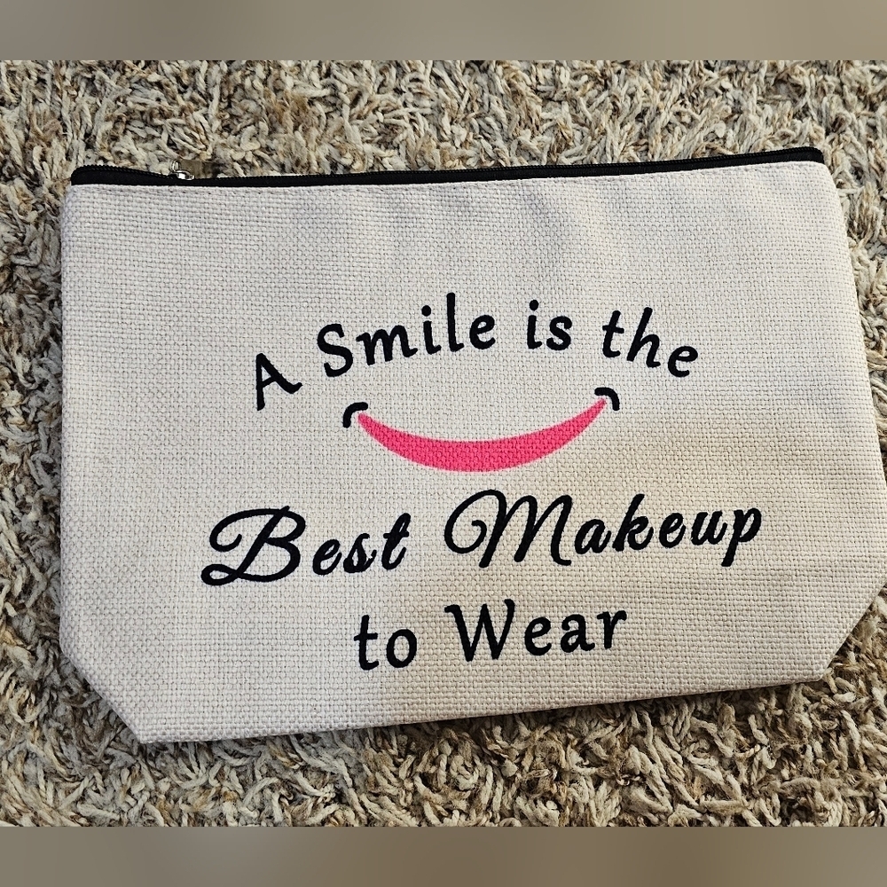 Handcrafted- Makeup Canvas‎ Zipper Pouch